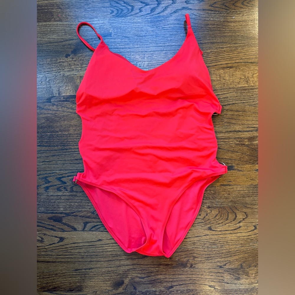 Aerie Red Women's One Piece Swimsuit XL low back brand new!